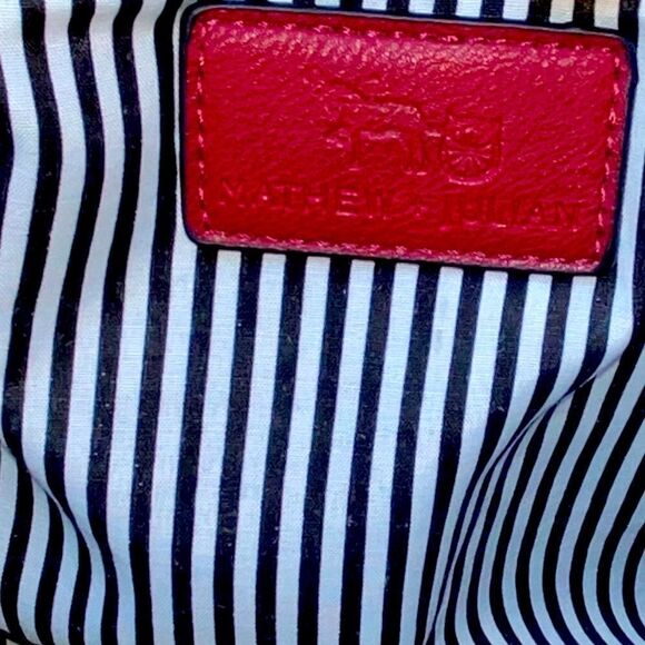 Matthew and Julian Vinyl tote 13 x 5 bottom - Picture 7 of 7